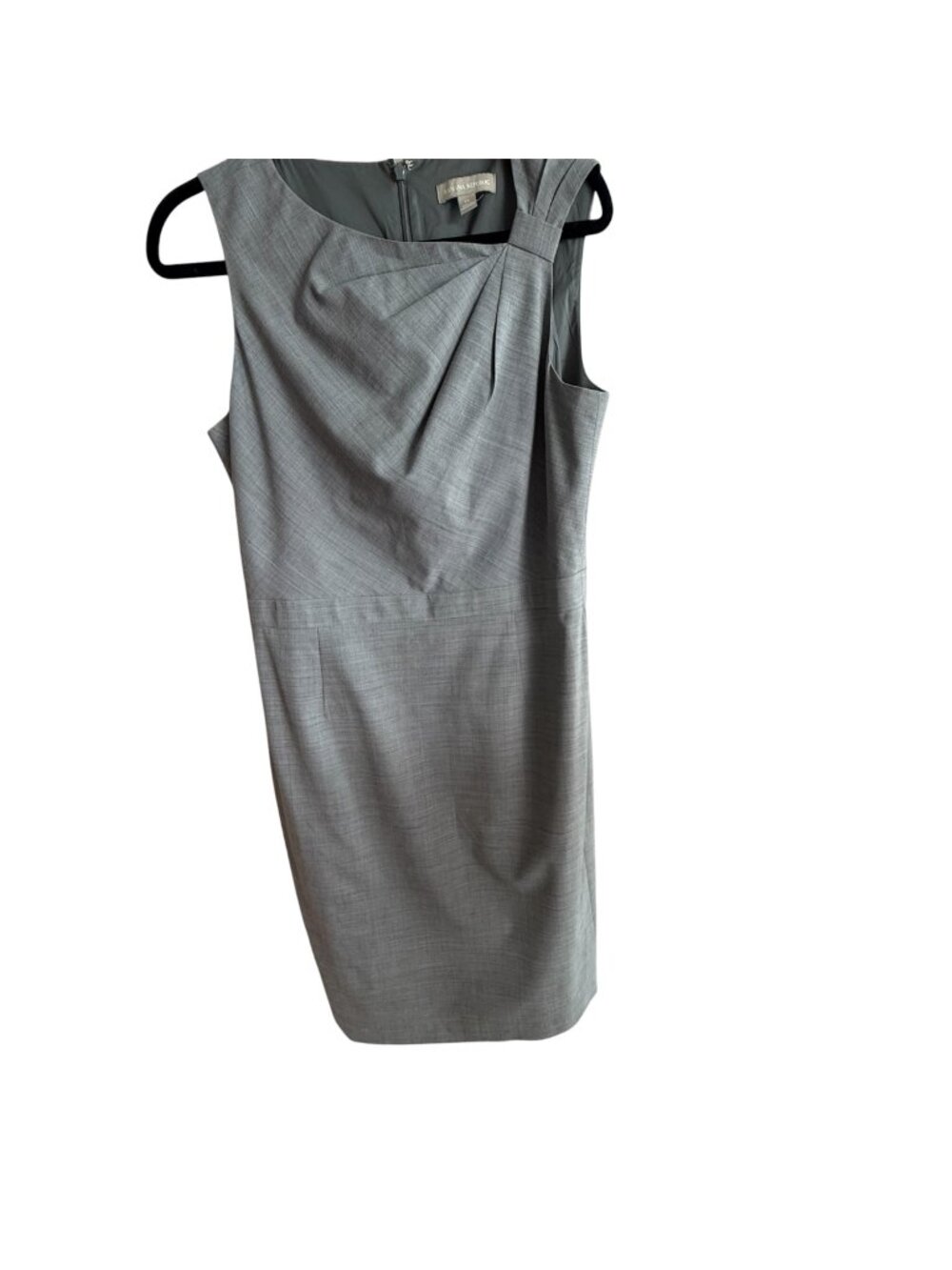 Banana Republic Gray Sleeveless Sheath Dress Size 12 Office Career Wear Cocktail